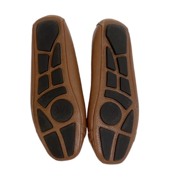 Michael Michael Kors flats Classic Lillie Luggage Leather Moccasin Loafers  7 M - Picture 8 of 10